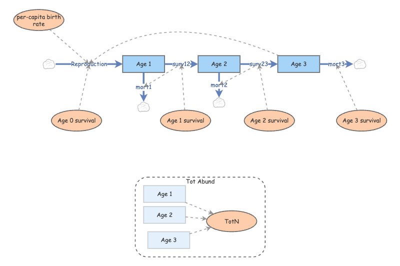Clone Of Age Structure Lab 3 Skeleton Insight Maker