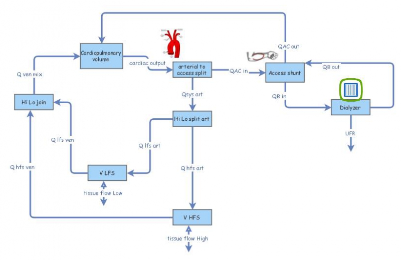 Dialysis blood flow | Insight Maker