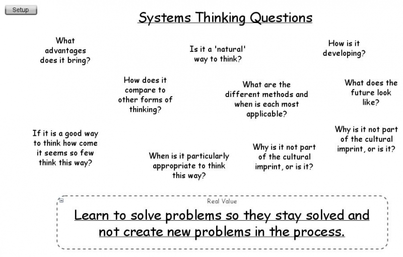 Systems Thinking Questions Insight Maker