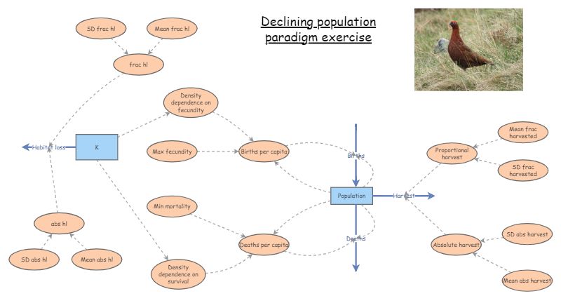 Clone of declining population paradigm | Insight Maker