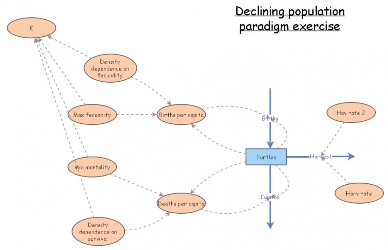 declining population in-class exercise | Insight Maker