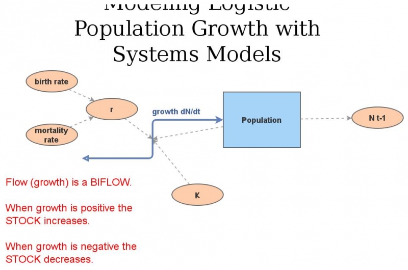 Logistic Population Growth Biflow Insight Maker